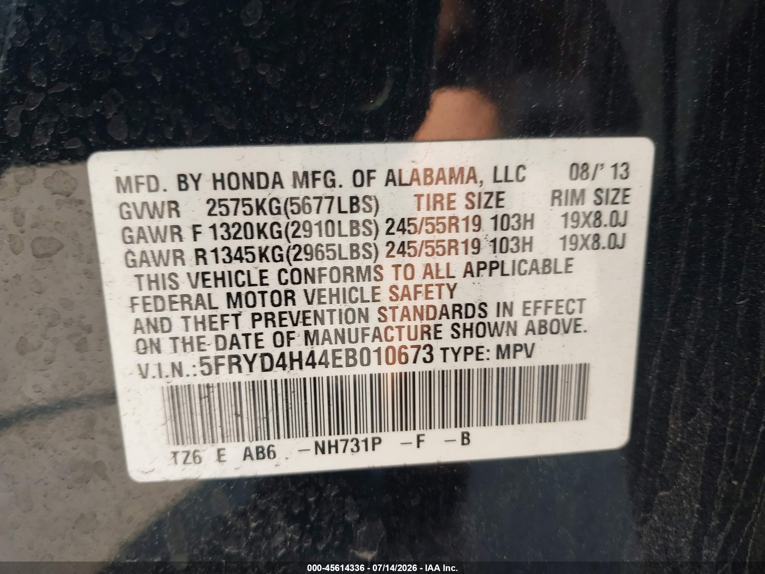 2014 Acura Mdx Technology Package Black vin: 5FRYD4H44EB010673
