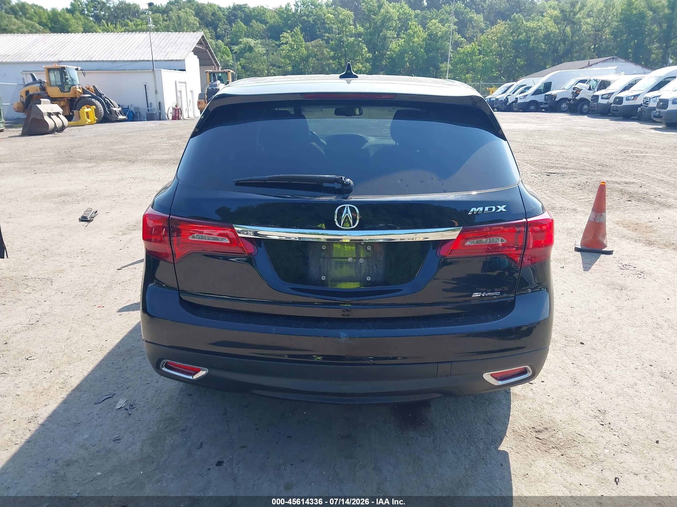 2014 Acura Mdx Technology Package Black vin: 5FRYD4H44EB010673