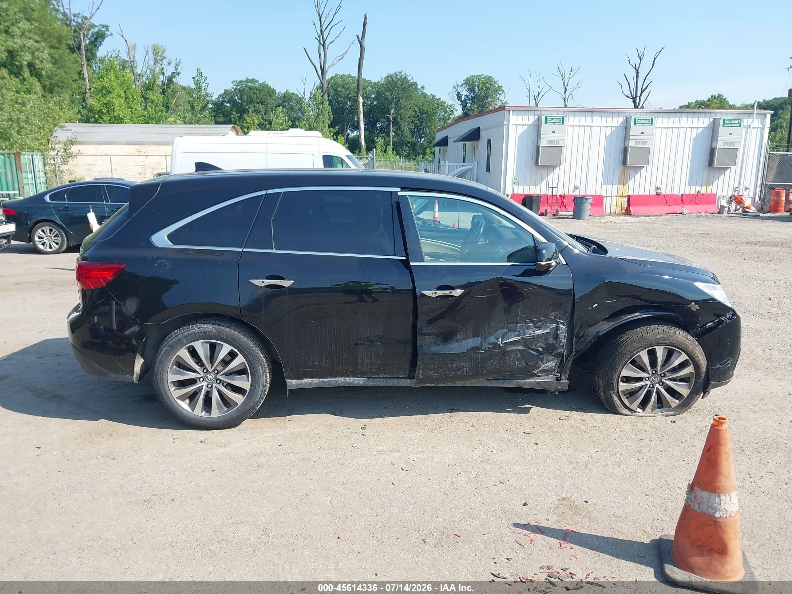 2014 Acura Mdx Technology Package Black vin: 5FRYD4H44EB010673