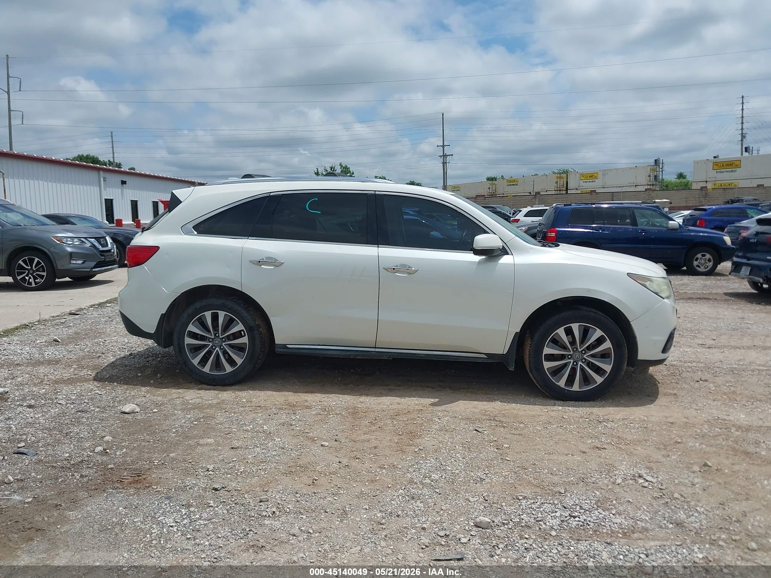 2014 Acura Mdx Technology Package White vin: 5FRYD4H44EB013301