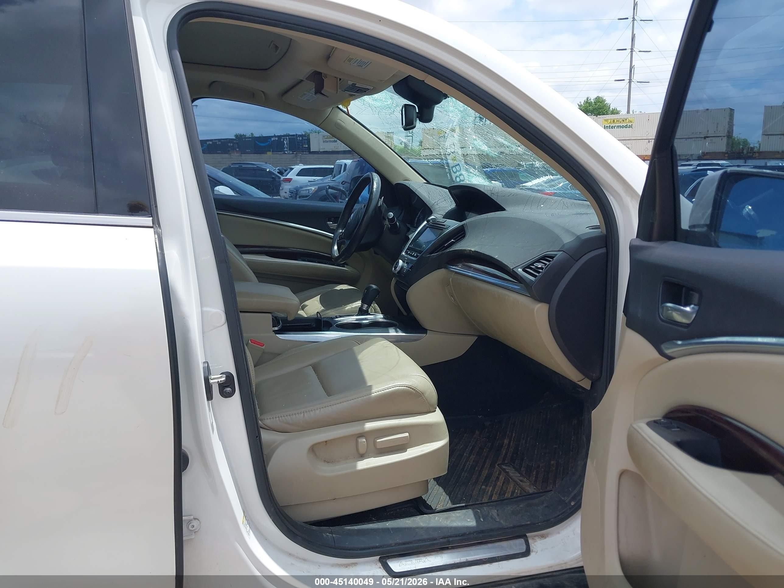 2014 Acura Mdx Technology Package White vin: 5FRYD4H44EB013301