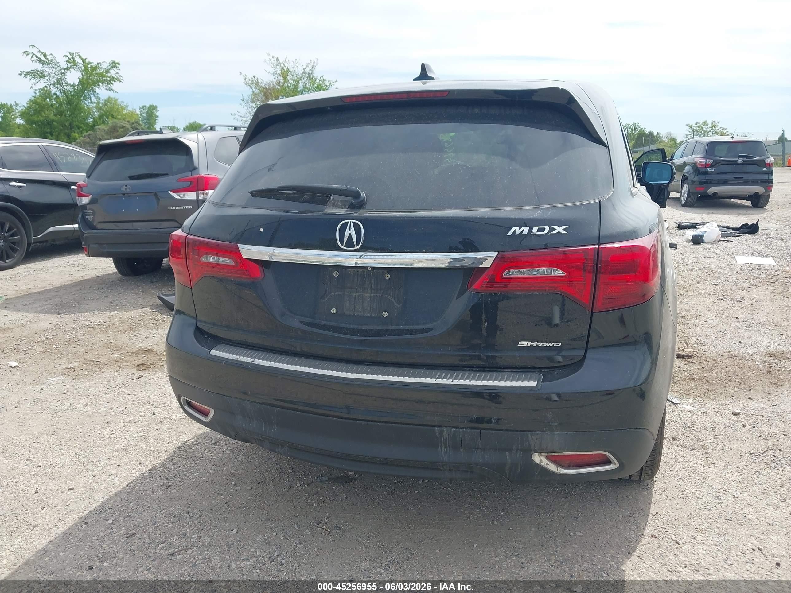 2014 Acura Mdx Technology Package Black vin: 5FRYD4H44EB013816