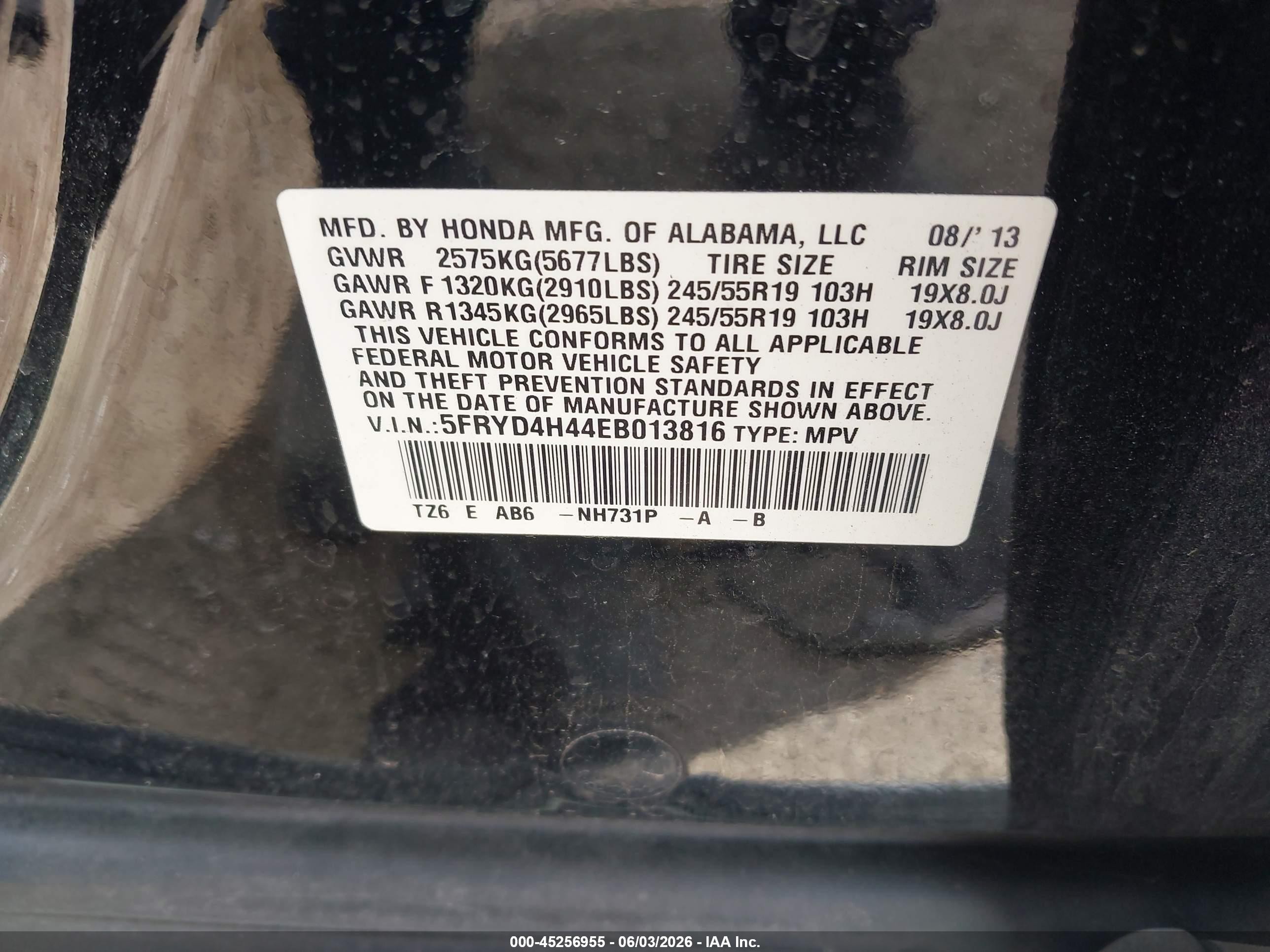2014 Acura Mdx Technology Package Black vin: 5FRYD4H44EB013816