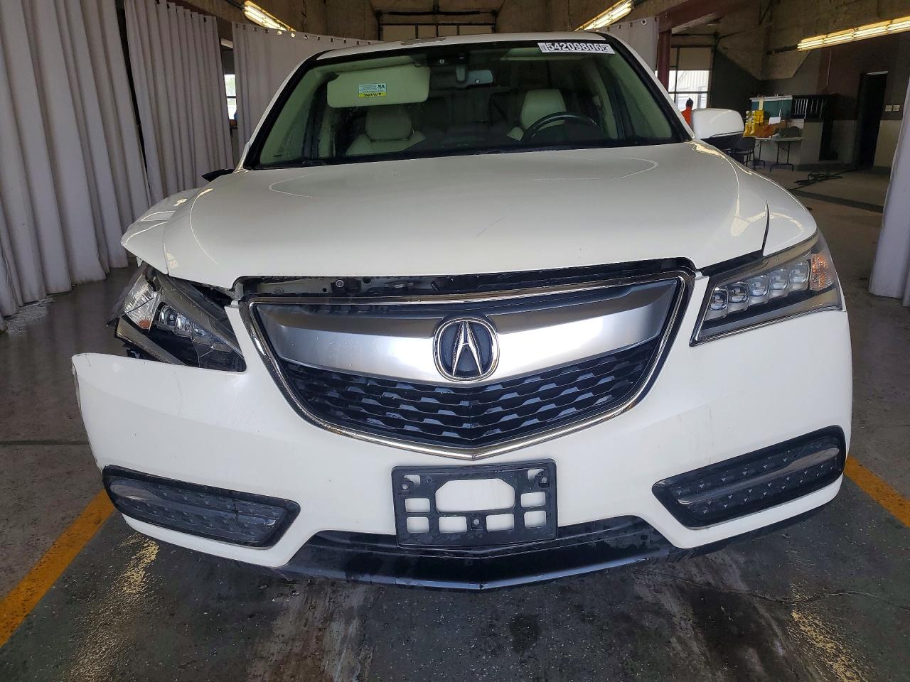 2014 Acura Mdx Technology White vin: 5FRYD4H44EB019096