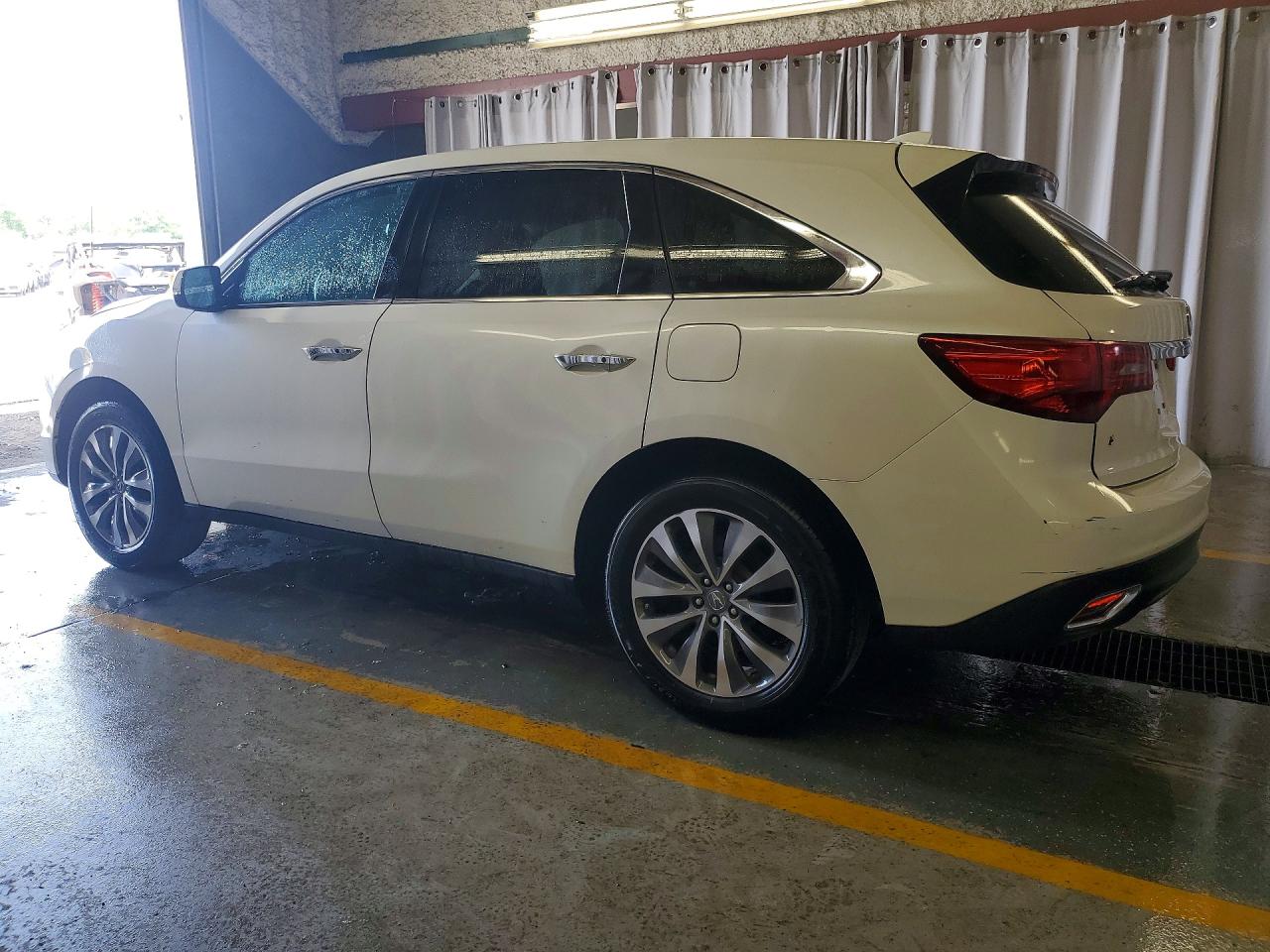 2014 Acura Mdx Technology White vin: 5FRYD4H44EB019096