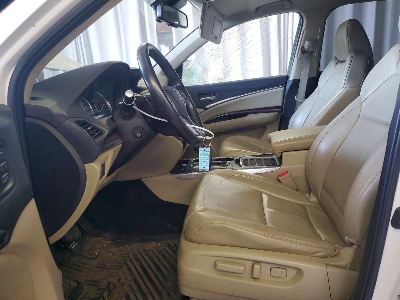 2014 Acura Mdx Technology White vin: 5FRYD4H44EB019096