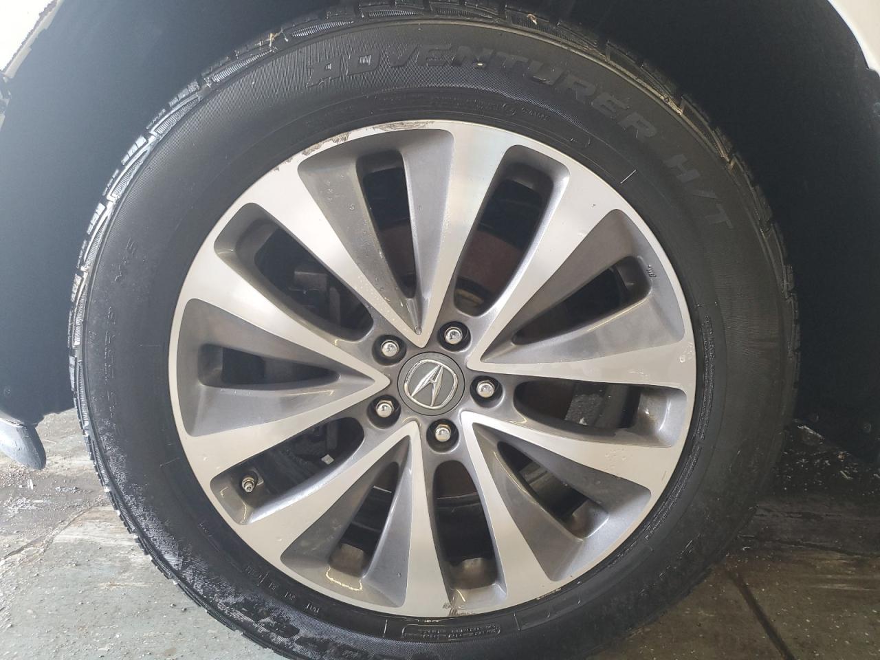 2014 Acura Mdx Technology White vin: 5FRYD4H44EB019096 Damage: Left Front Wheel, Curb Rash, 4 To 5 Inches