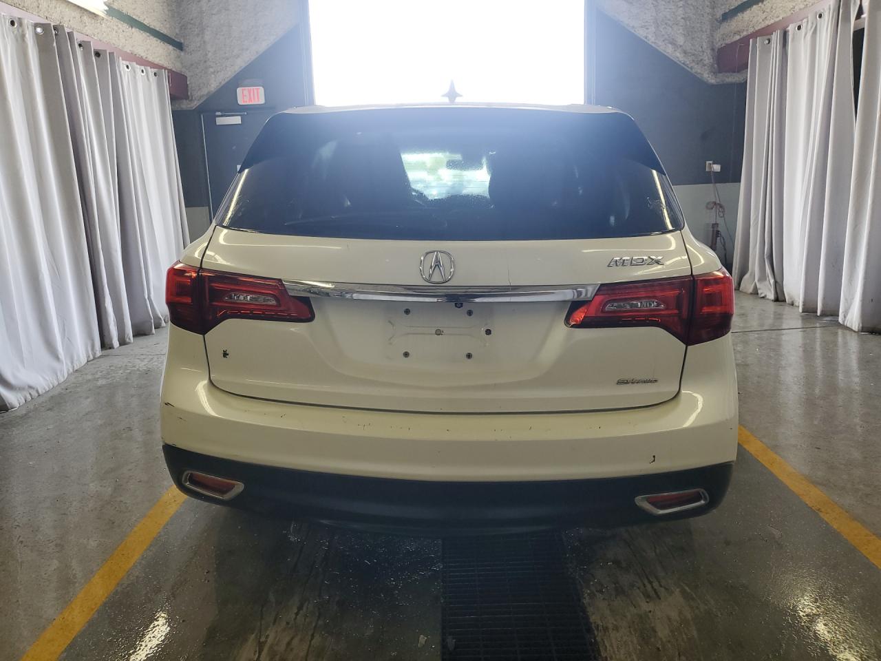 2014 Acura Mdx Technology White vin: 5FRYD4H44EB019096 Damage: Lift Gate, Multiple Scratches Light, 5
