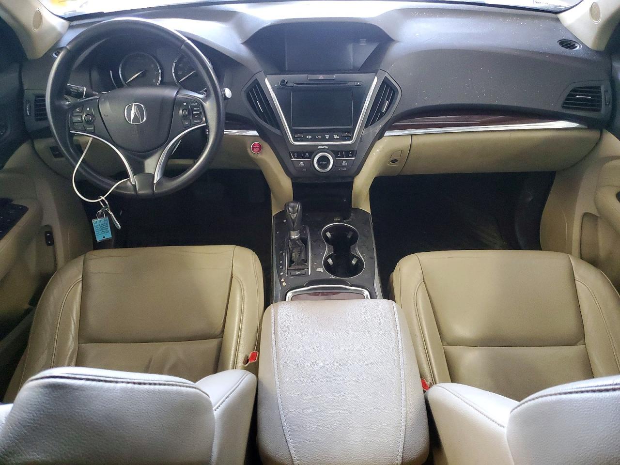 2014 Acura Mdx Technology White vin: 5FRYD4H44EB019096