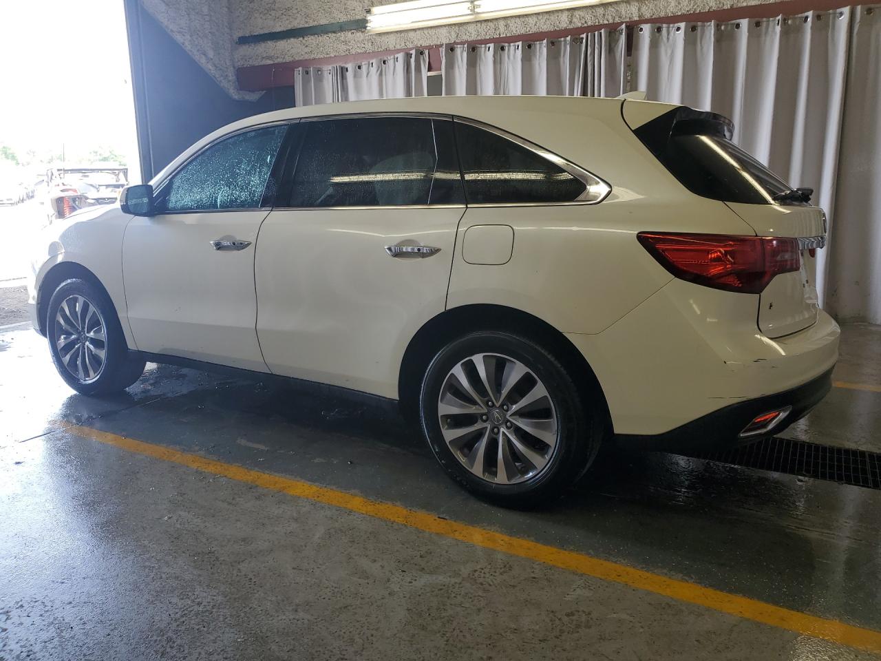 2014 Acura Mdx Technology White vin: 5FRYD4H44EB019096 Damage: Rear Bumper, Multiple Scratches Light, 5
