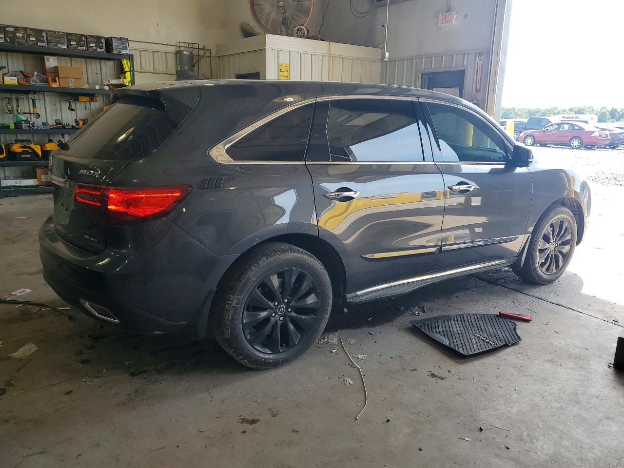 2014 Acura Mdx Technology Gray vin: 5FRYD4H44EB027957