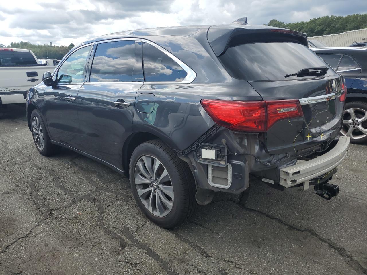 2014 Acura Mdx Technology Black vin: 5FRYD4H44EB039879