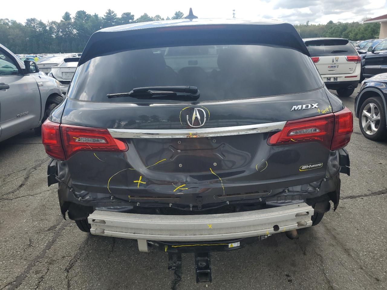 2014 Acura Mdx Technology Black vin: 5FRYD4H44EB039879