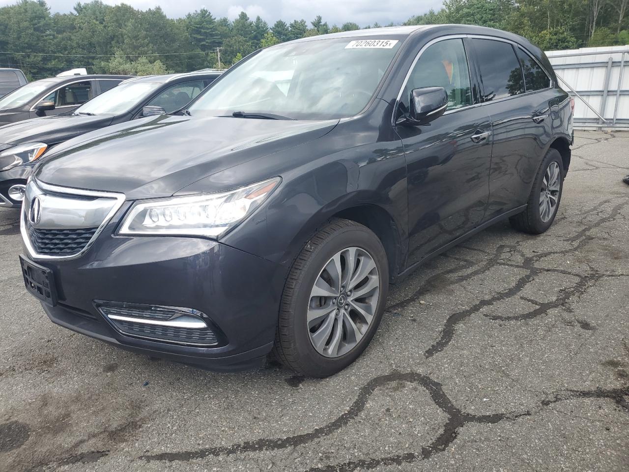 2014 Acura Mdx Technology Black vin: 5FRYD4H44EB039879
