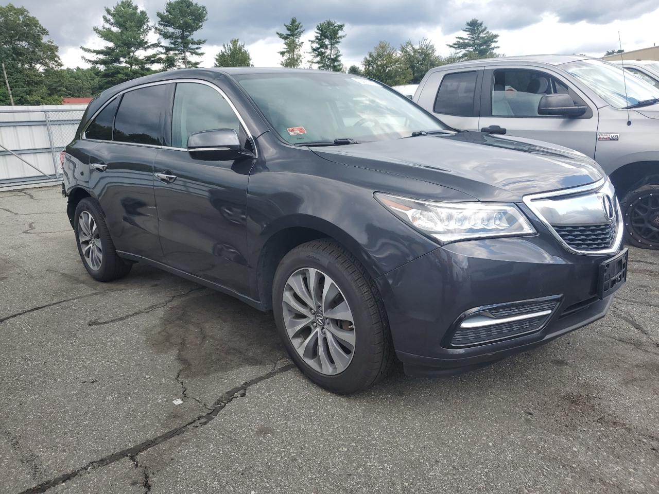2014 Acura Mdx Technology Black vin: 5FRYD4H44EB039879