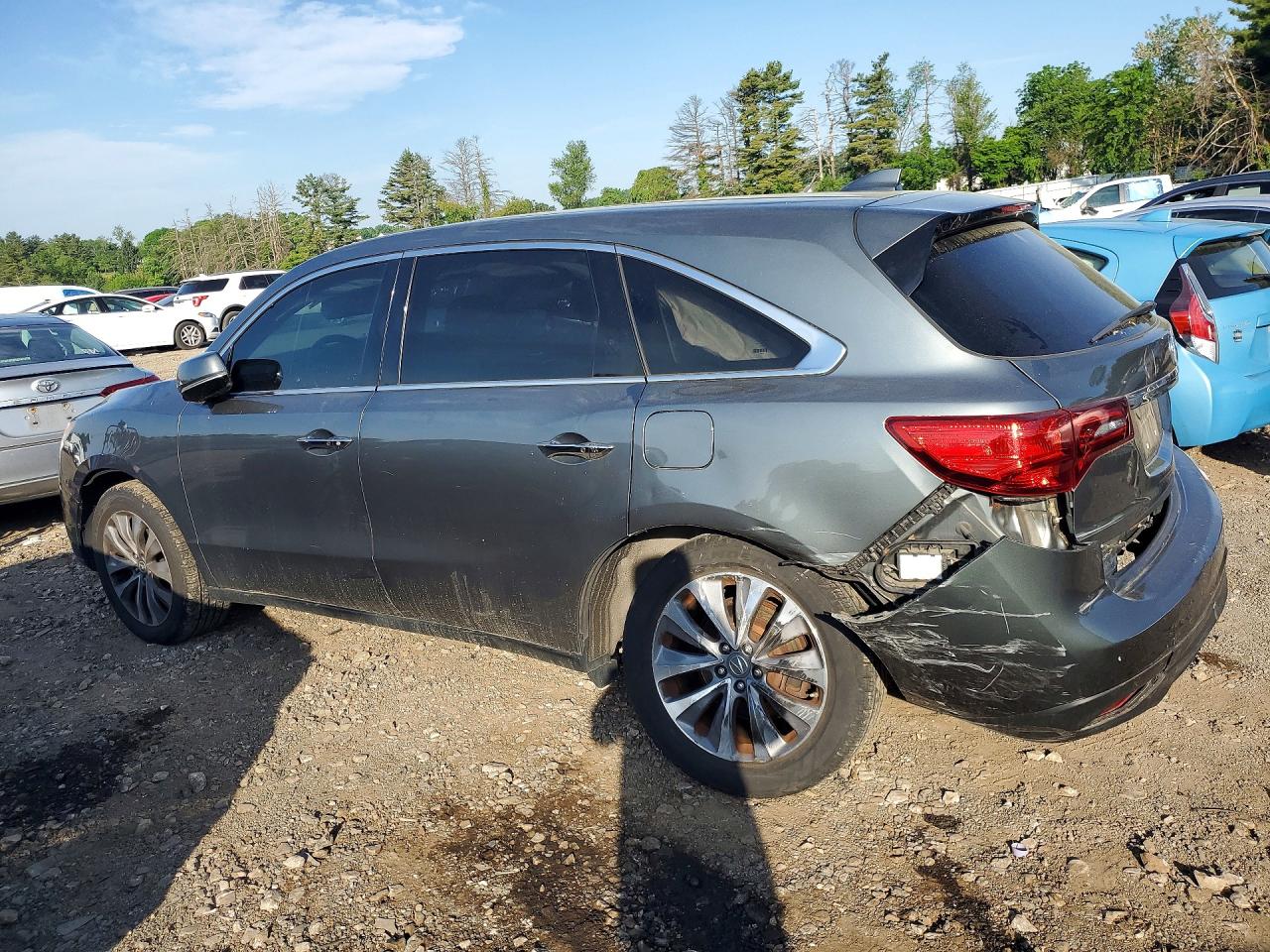 2014 Acura Mdx Technology Gray vin: 5FRYD4H44EB040997