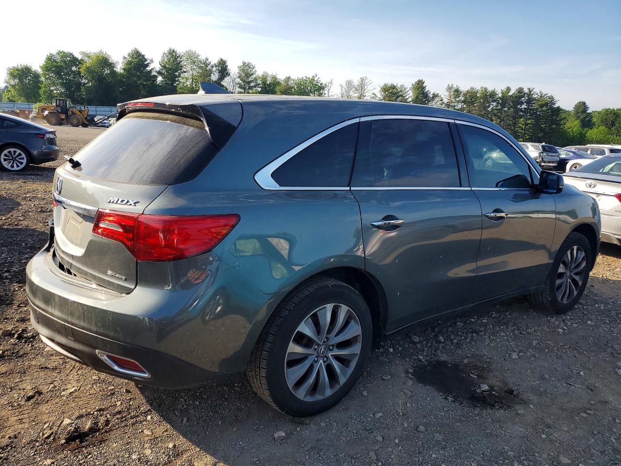 2014 Acura Mdx Technology Gray vin: 5FRYD4H44EB040997