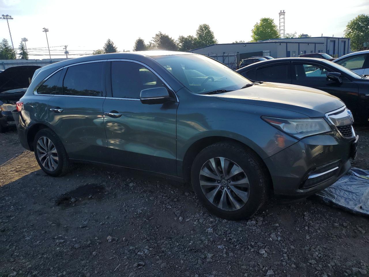 2014 Acura Mdx Technology Gray vin: 5FRYD4H44EB040997