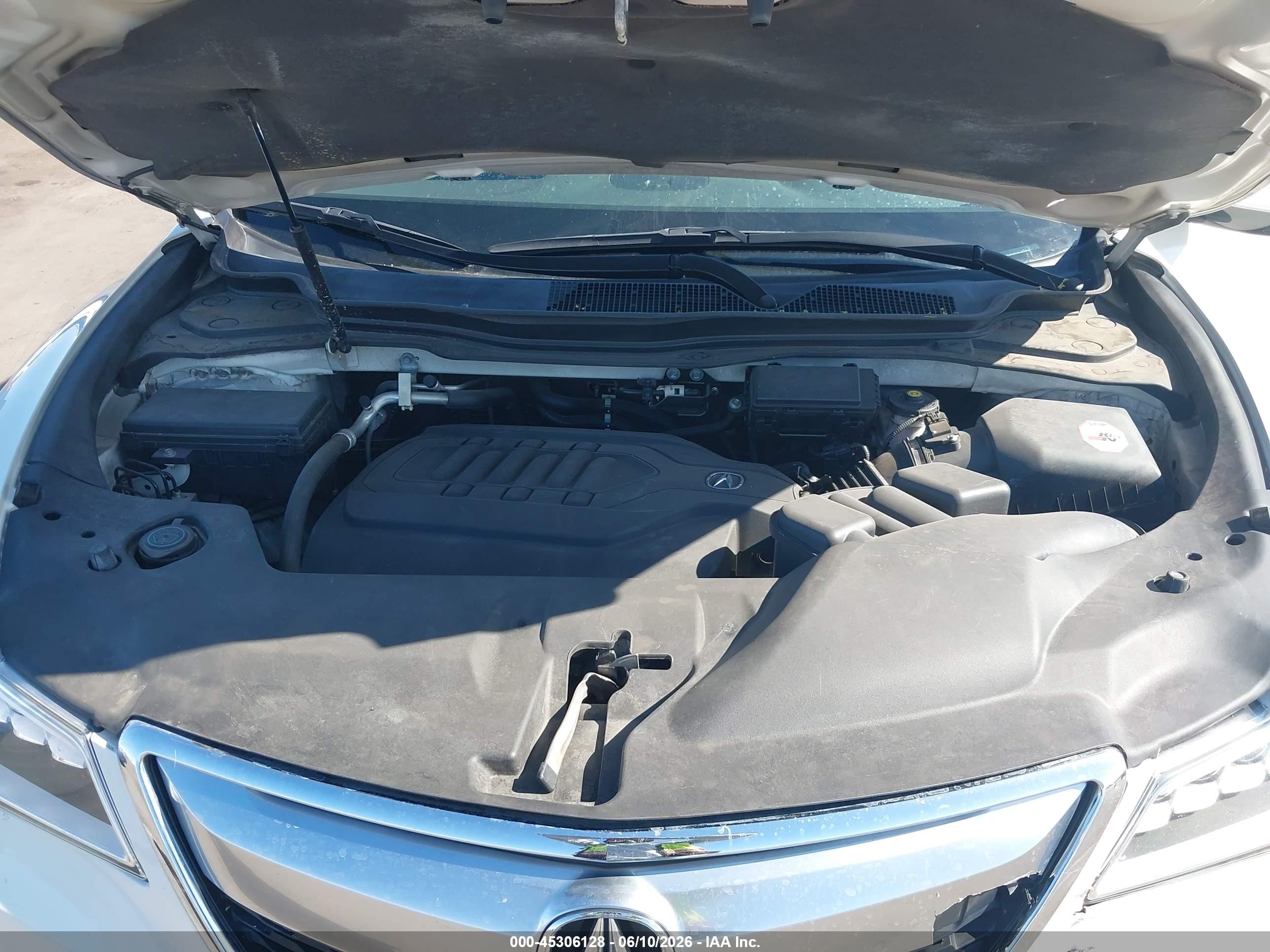 2014 Acura Mdx Technology Package White vin: 5FRYD4H44EB043625