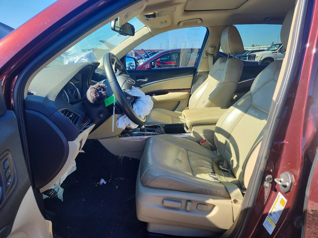 2014 Acura Mdx Technology Maroon vin: 5FRYD4H44EB044791