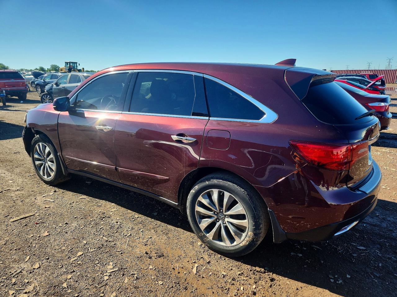 2014 Acura Mdx Technology Maroon vin: 5FRYD4H44EB044791