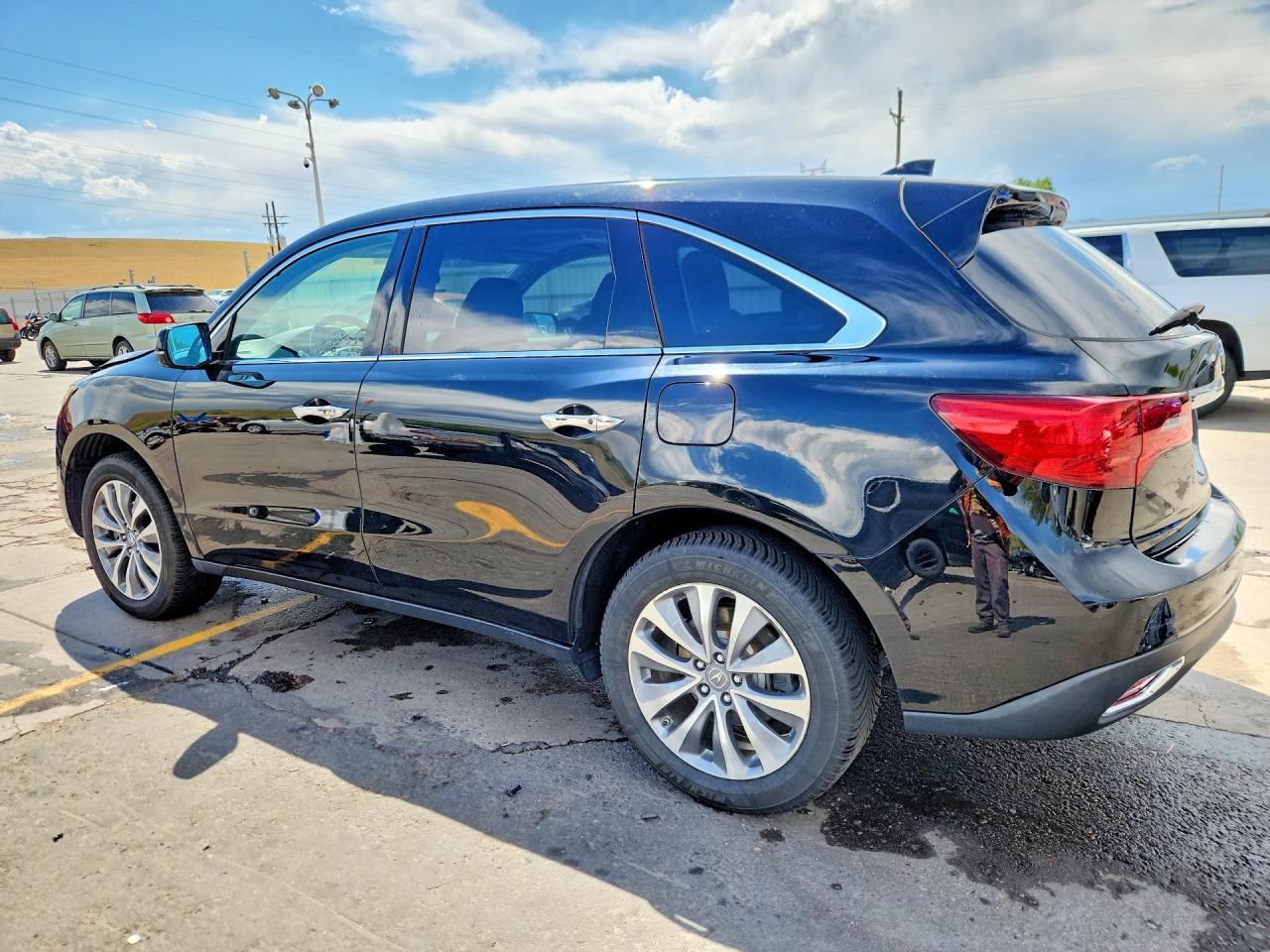 2015 Acura Mdx Technology Black vin: 5FRYD4H44FB017396