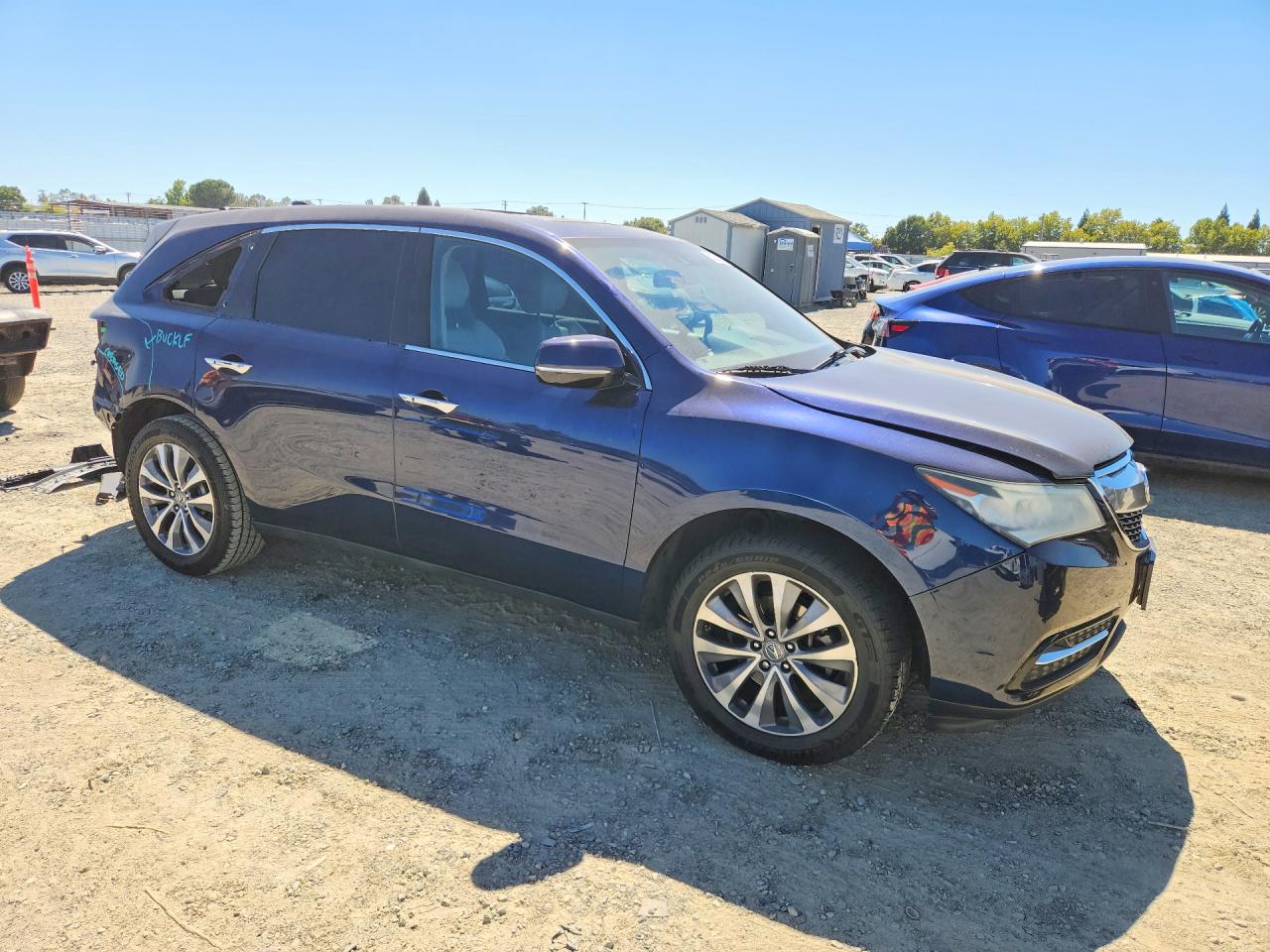 2015 Acura Mdx Technology Blue vin: 5FRYD4H44FB020766
