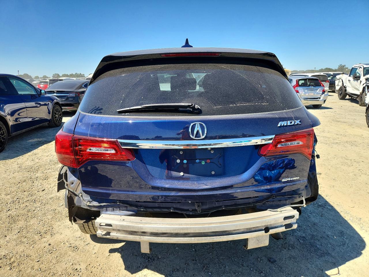 2015 Acura Mdx Technology Blue vin: 5FRYD4H44FB020766