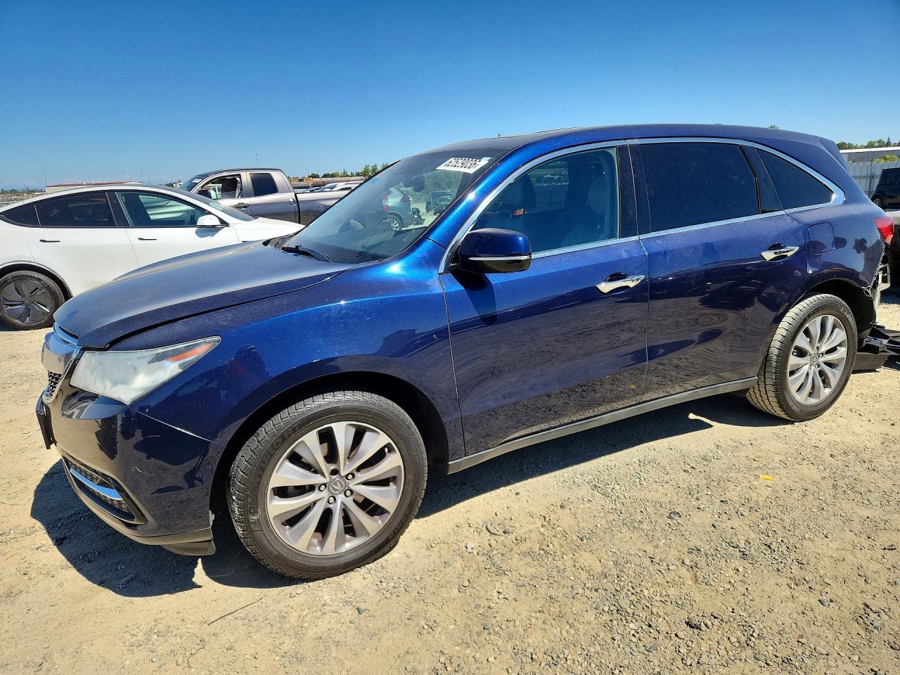 2015 Acura Mdx Technology Blue vin: 5FRYD4H44FB020766
