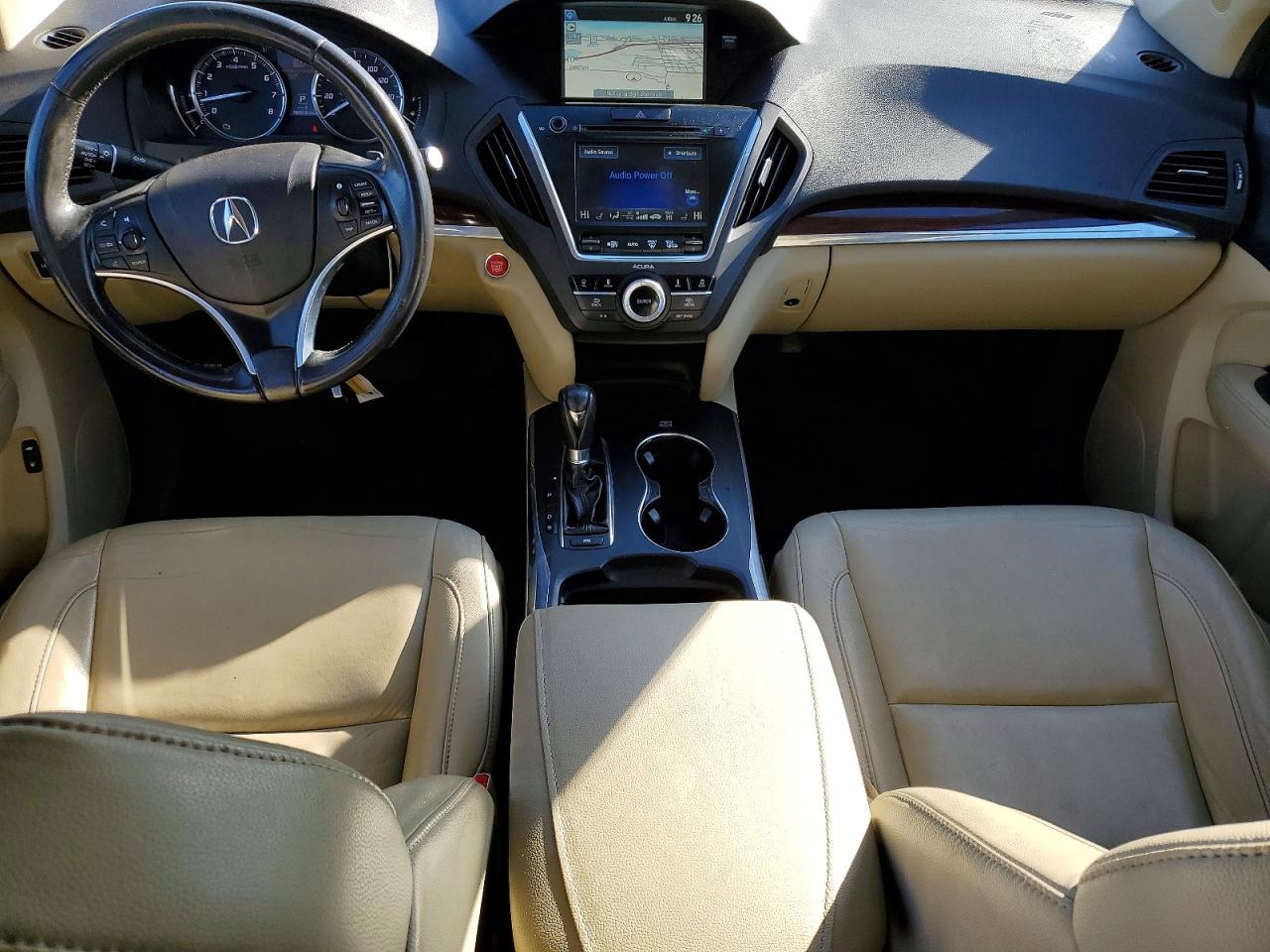 2015 Acura Mdx Technology White vin: 5FRYD4H44FB024204