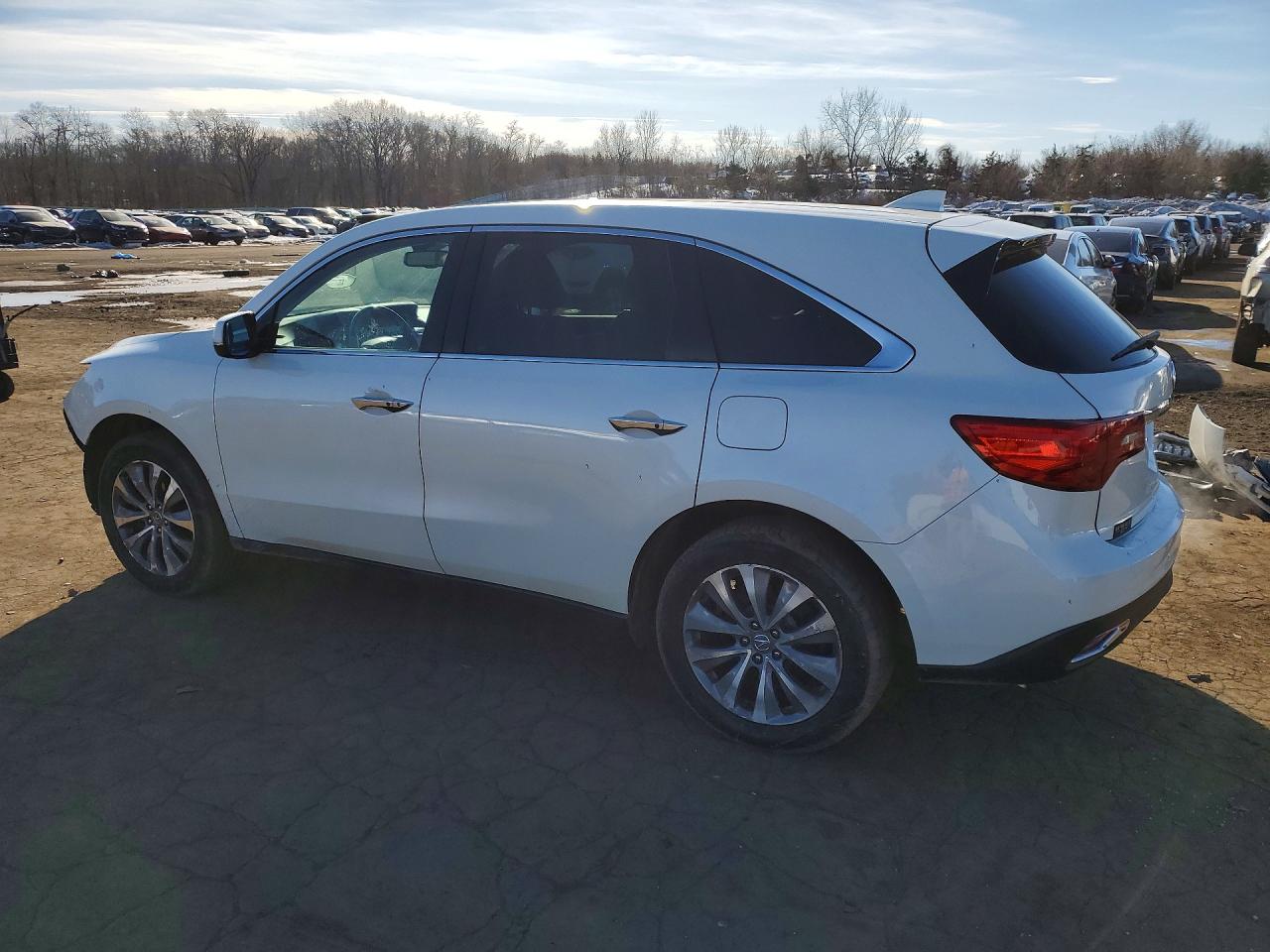 2015 Acura Mdx Technology White vin: 5FRYD4H44FB024204
