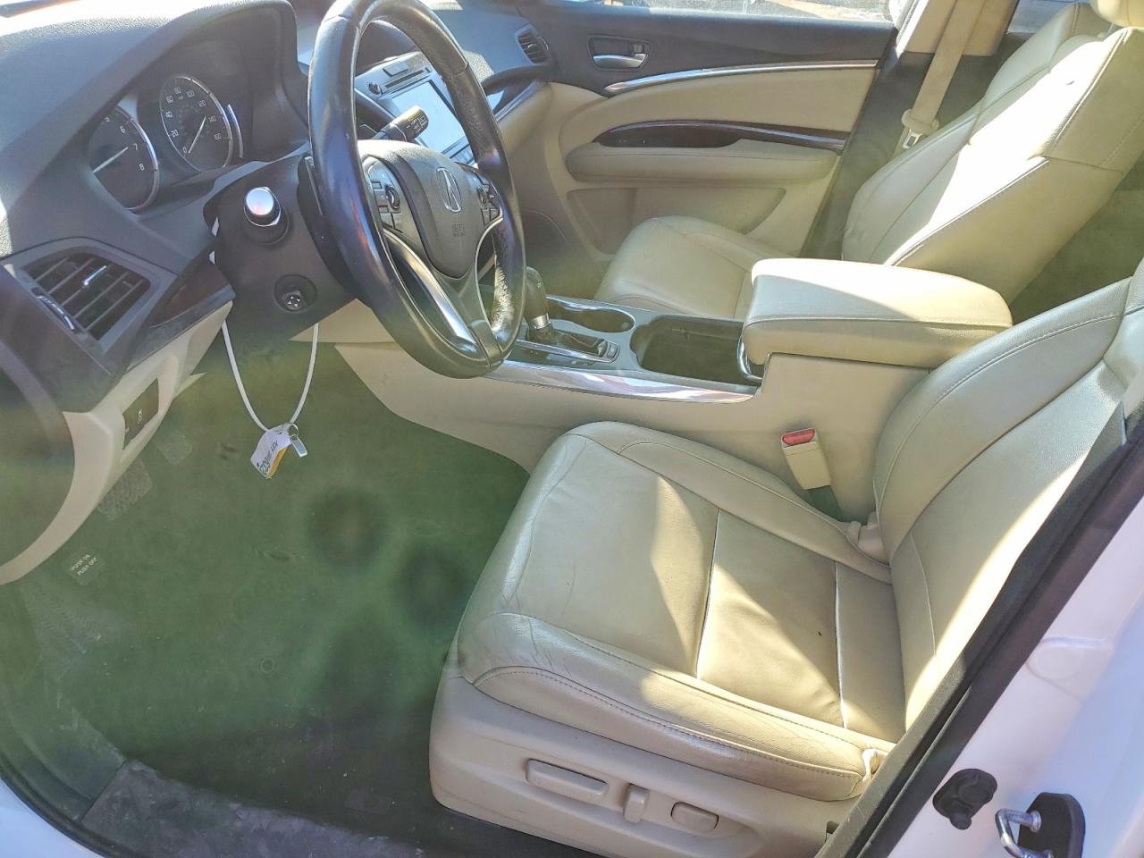 2015 Acura Mdx Technology White vin: 5FRYD4H44FB024204