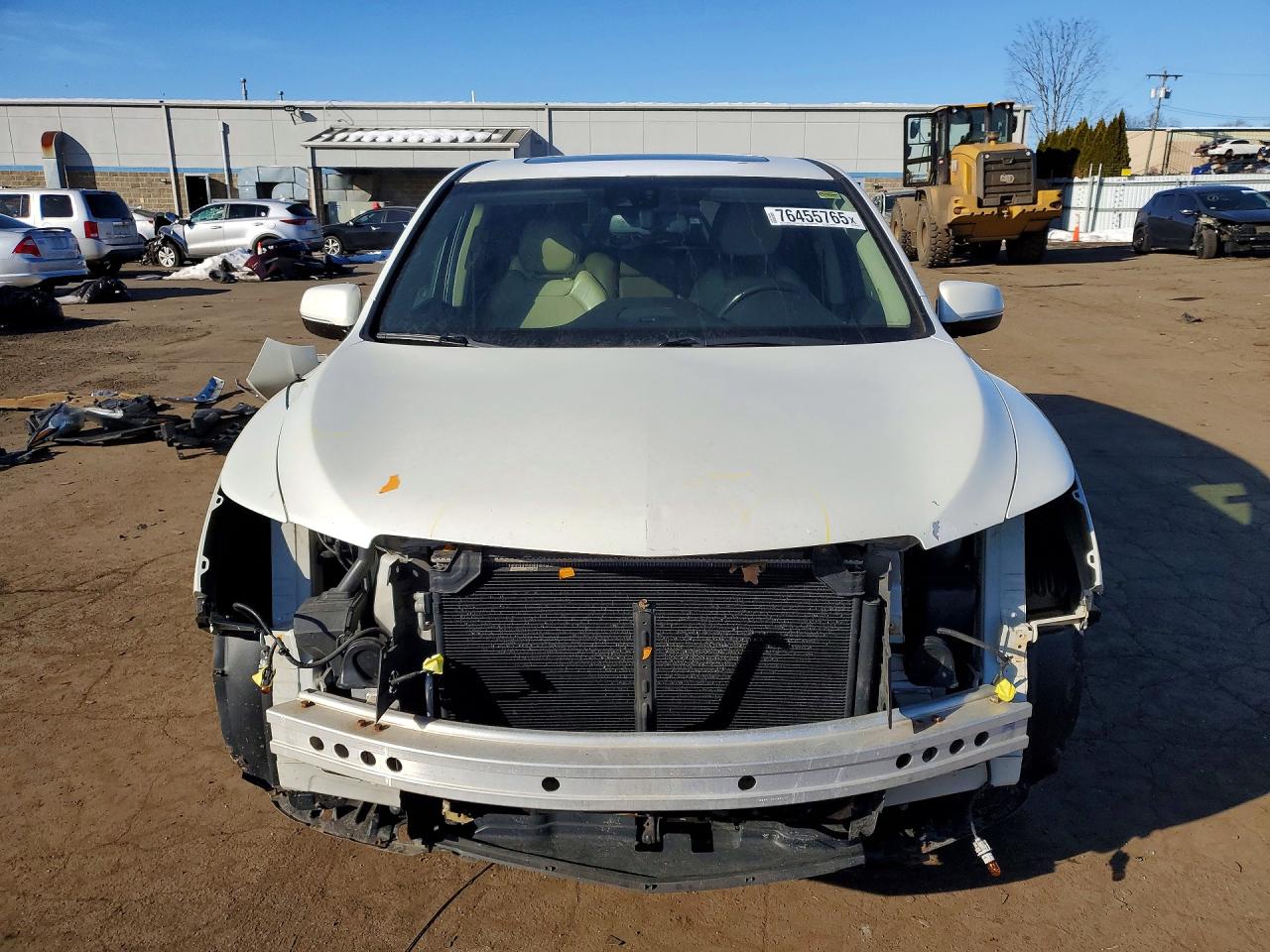 2015 Acura Mdx Technology White vin: 5FRYD4H44FB024204