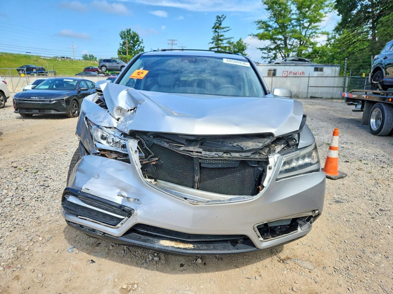 2015 Acura Mdx Technology Silver vin: 5FRYD4H44FB025059
