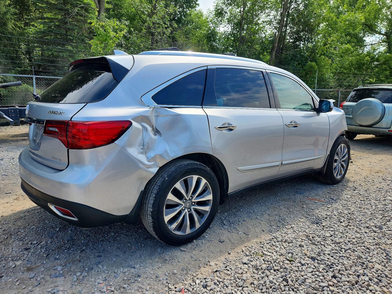 2015 Acura Mdx Technology Silver vin: 5FRYD4H44FB025059