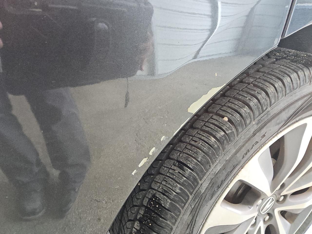 2014 Acura Mdx Technology Gray vin: 5FRYD4H45EB001013 Damage: Left Rear Door, Peeling, 2 To 3 Inches