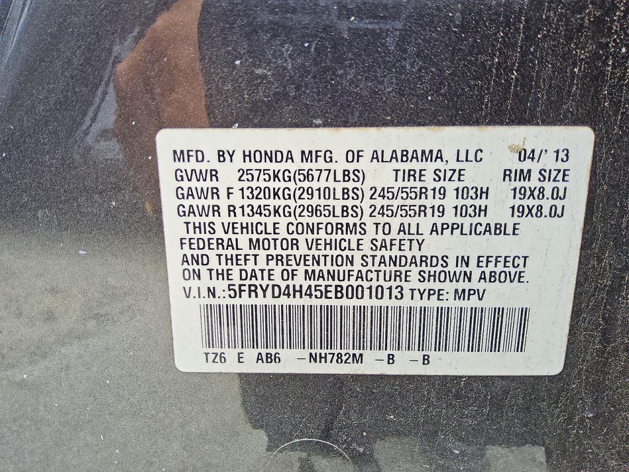 2014 Acura Mdx Technology Gray vin: 5FRYD4H45EB001013