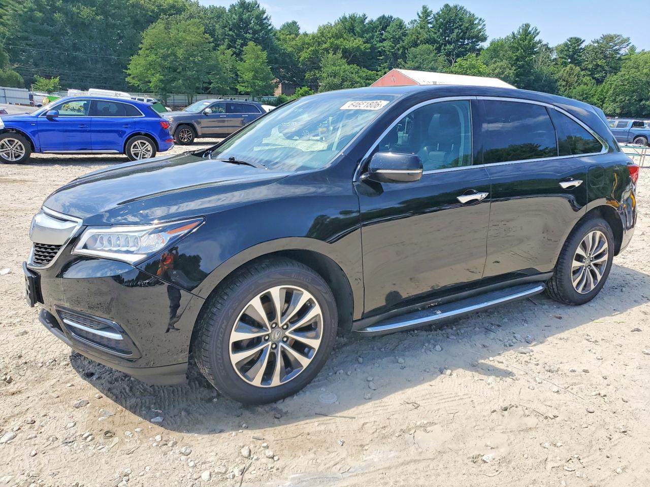 2014 Acura Mdx Technology Black vin: 5FRYD4H45EB002064