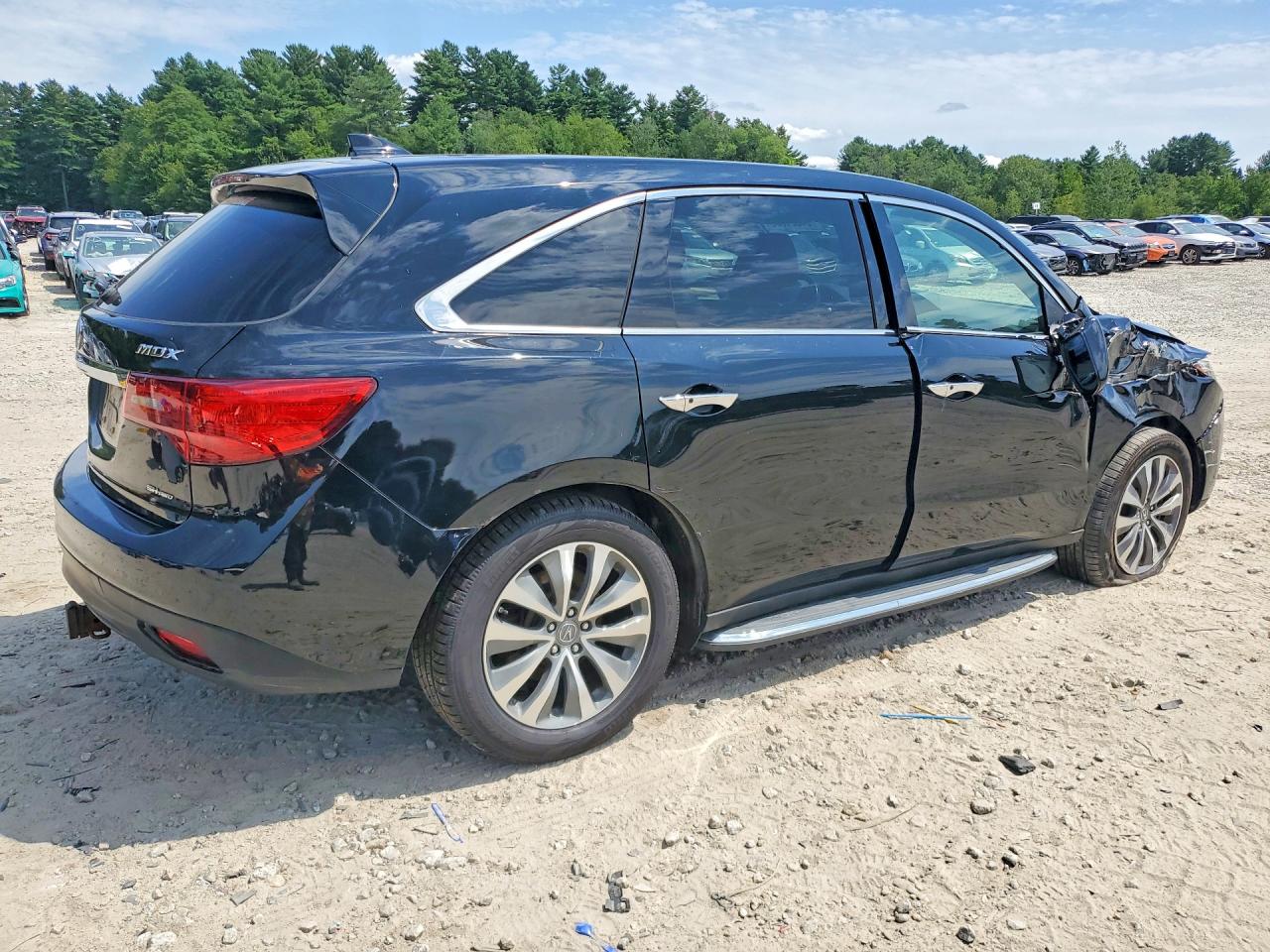 2014 Acura Mdx Technology Black vin: 5FRYD4H45EB002064