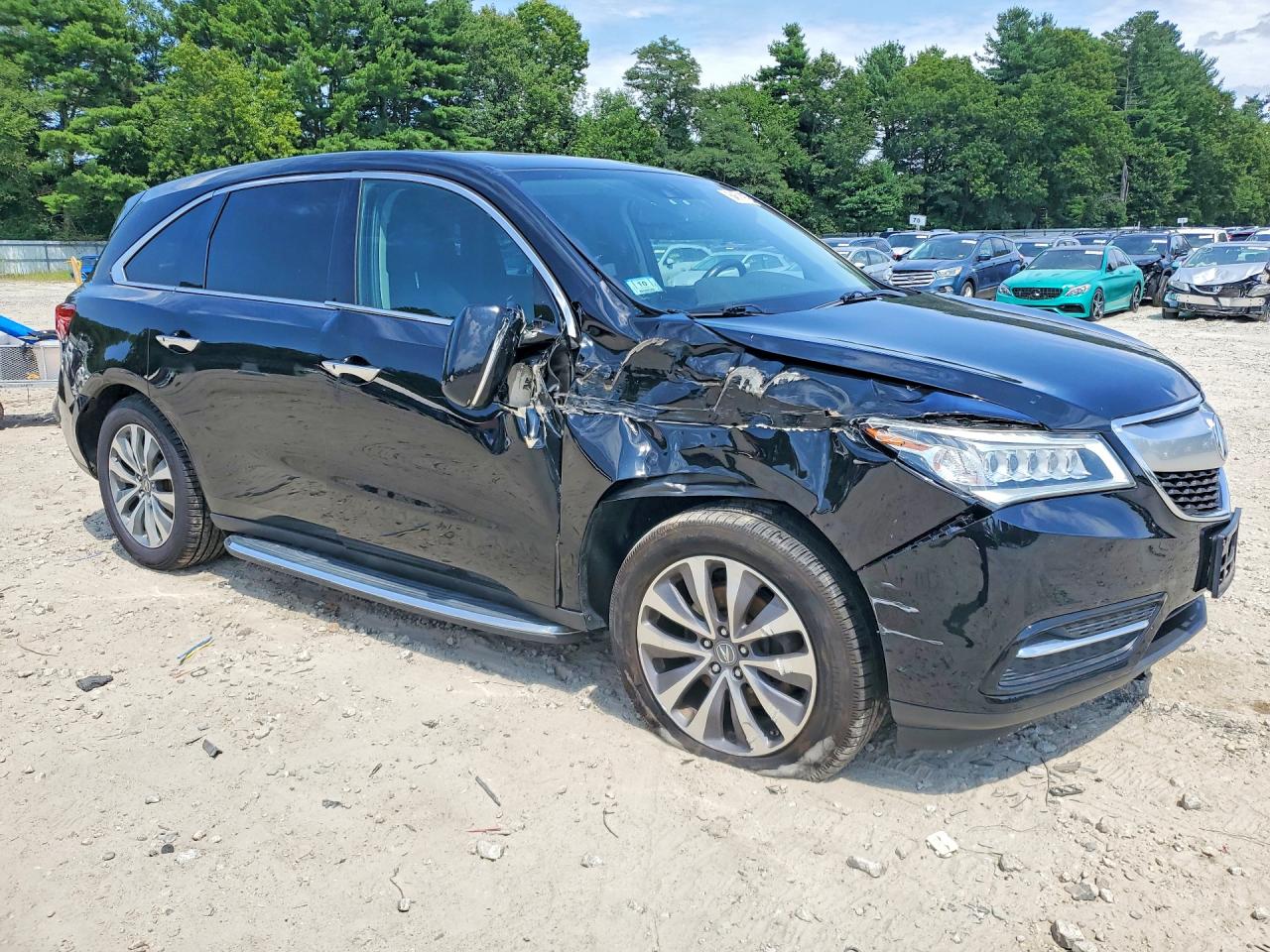 2014 Acura Mdx Technology Black vin: 5FRYD4H45EB002064
