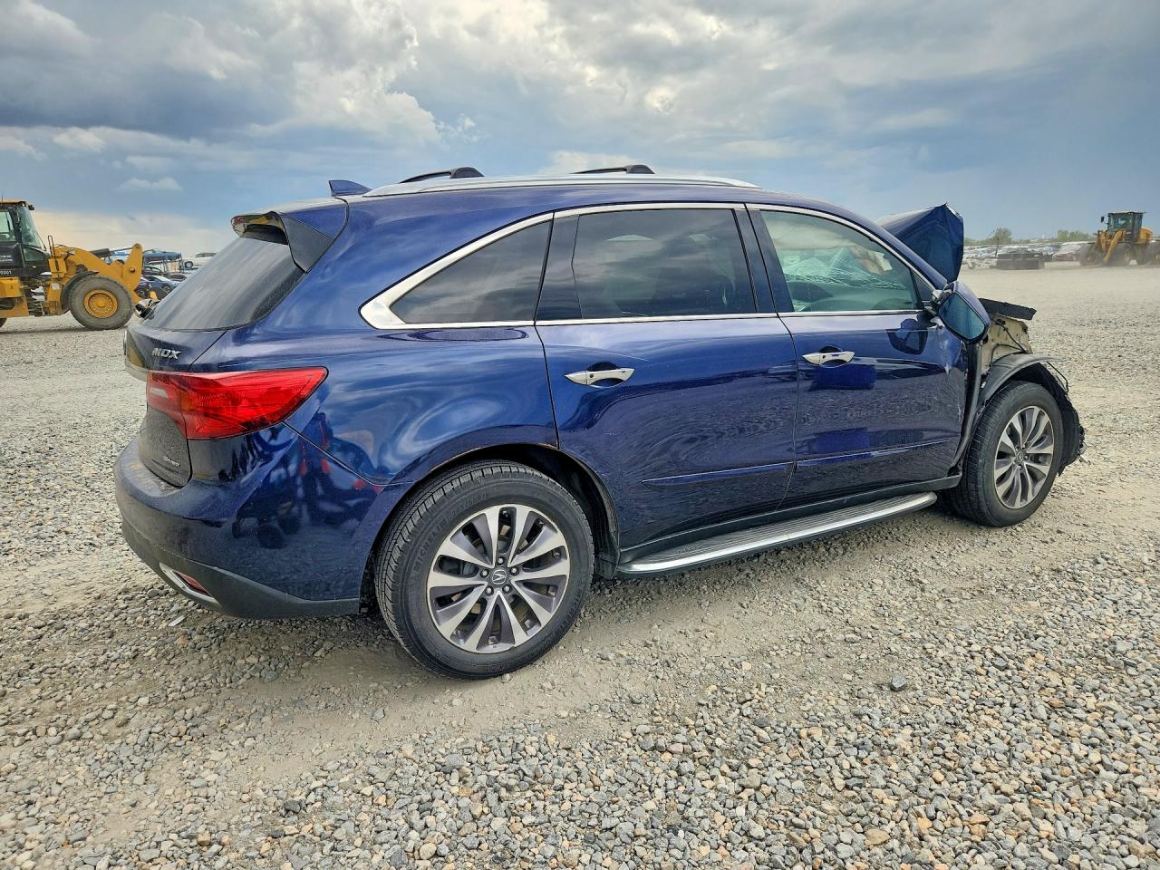 2014 Acura Mdx Technology Blue vin: 5FRYD4H45EB004655