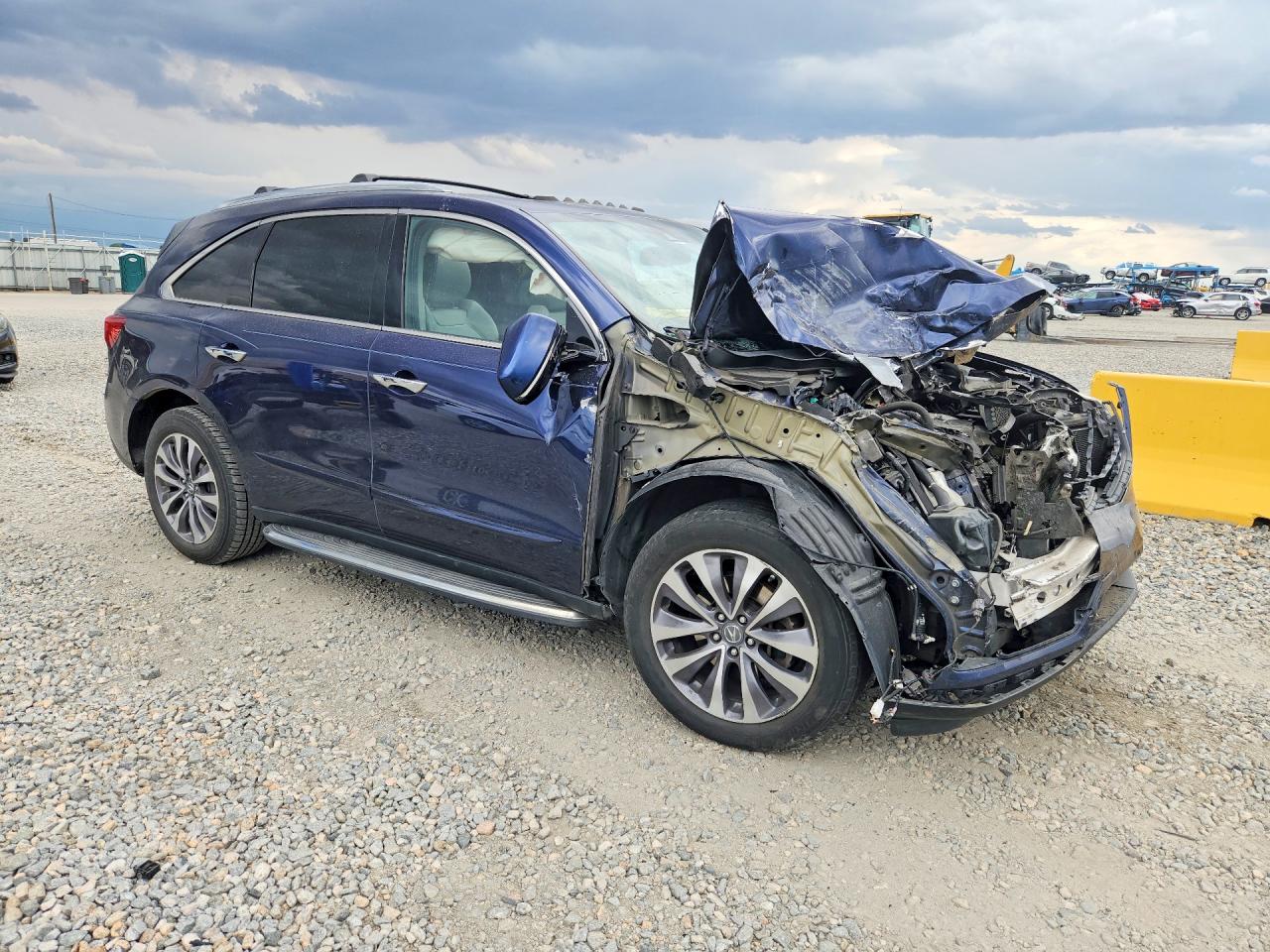 2014 Acura Mdx Technology Blue vin: 5FRYD4H45EB004655