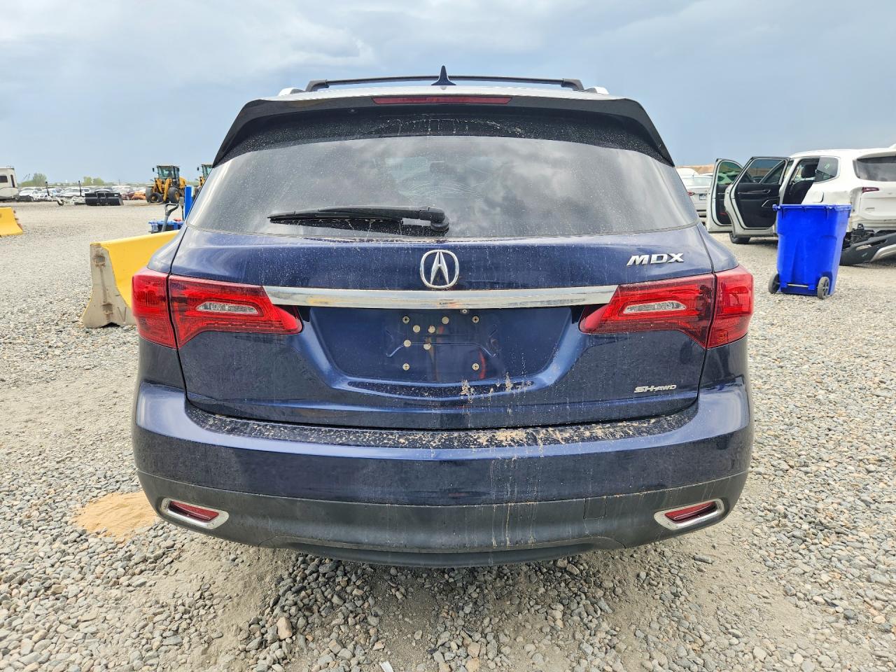 2014 Acura Mdx Technology Blue vin: 5FRYD4H45EB004655