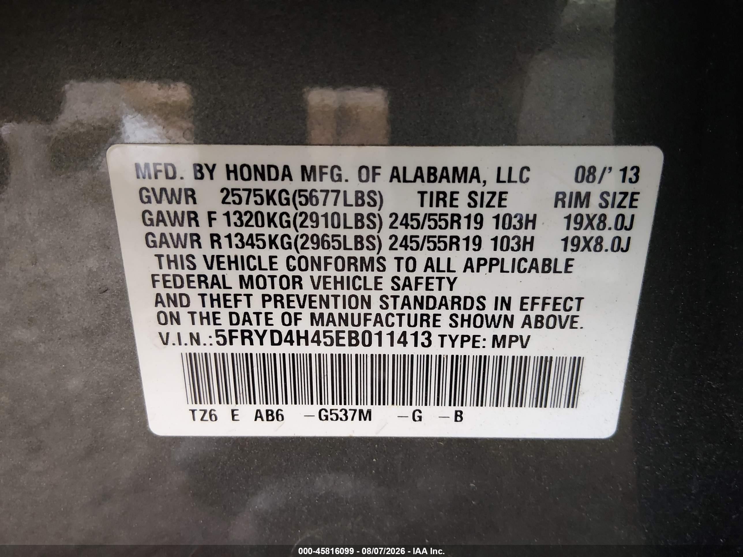 2014 Acura Mdx Technology Package Gray vin: 5FRYD4H45EB011413