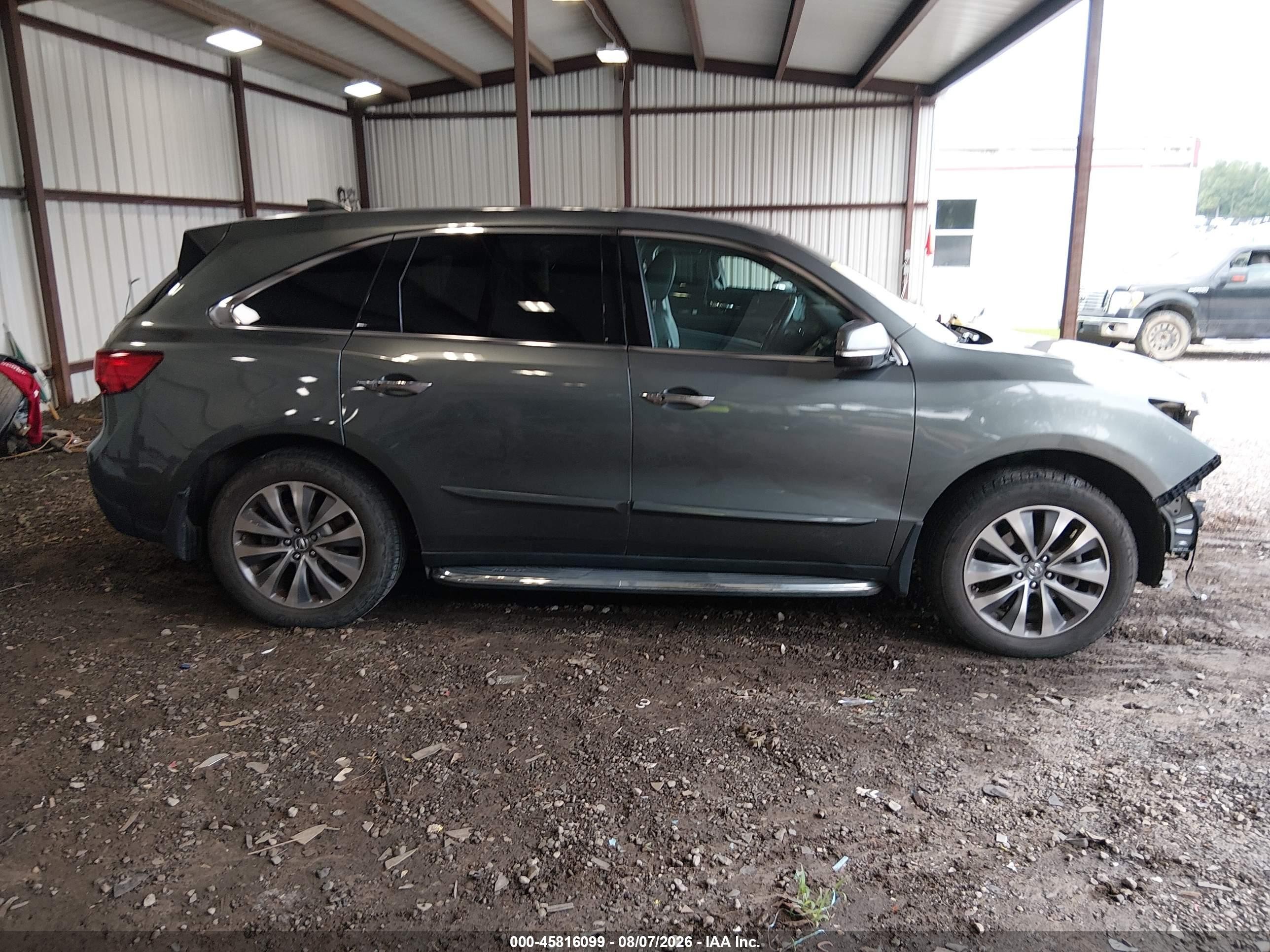 2014 Acura Mdx Technology Package Gray vin: 5FRYD4H45EB011413