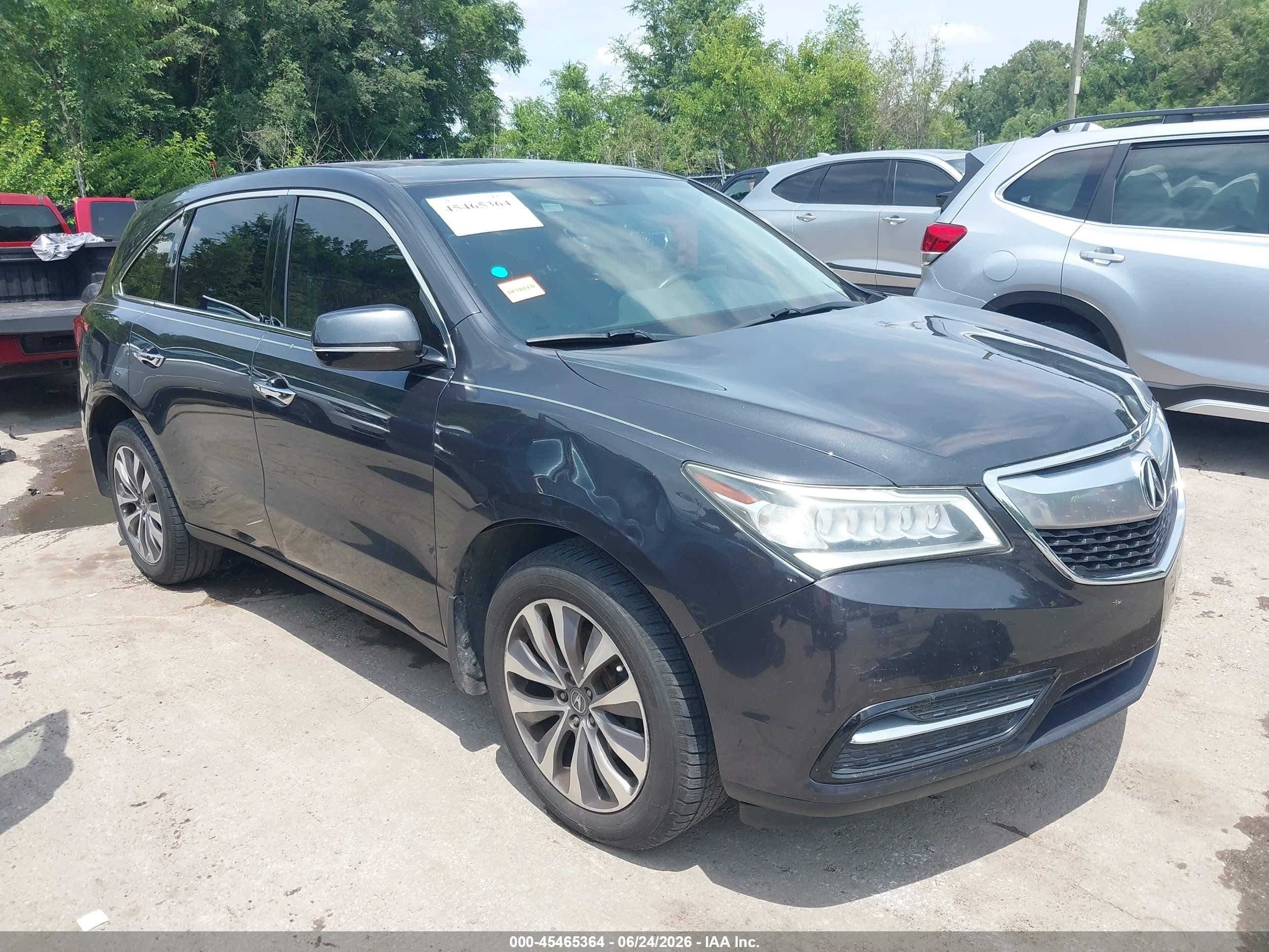 2014 Acura Mdx Technology Package Gray vin: 5FRYD4H45EB011962