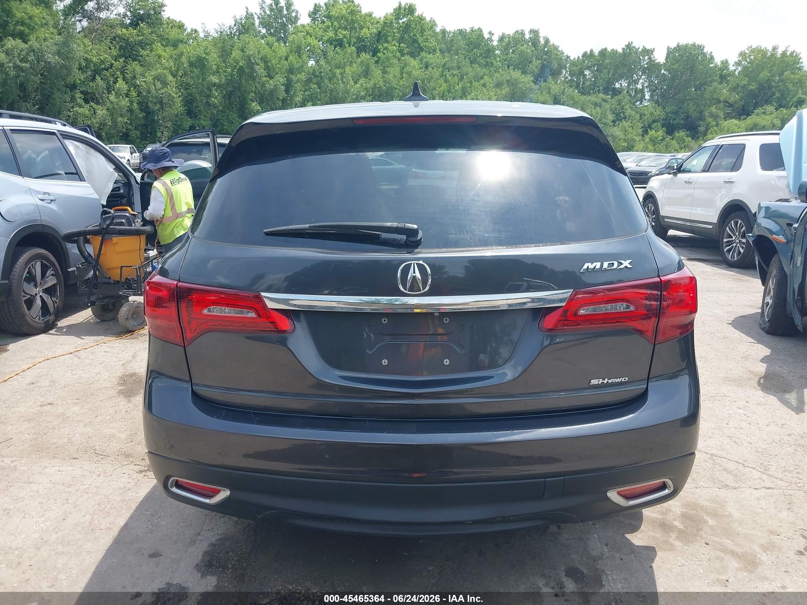 2014 Acura Mdx Technology Package Gray vin: 5FRYD4H45EB011962