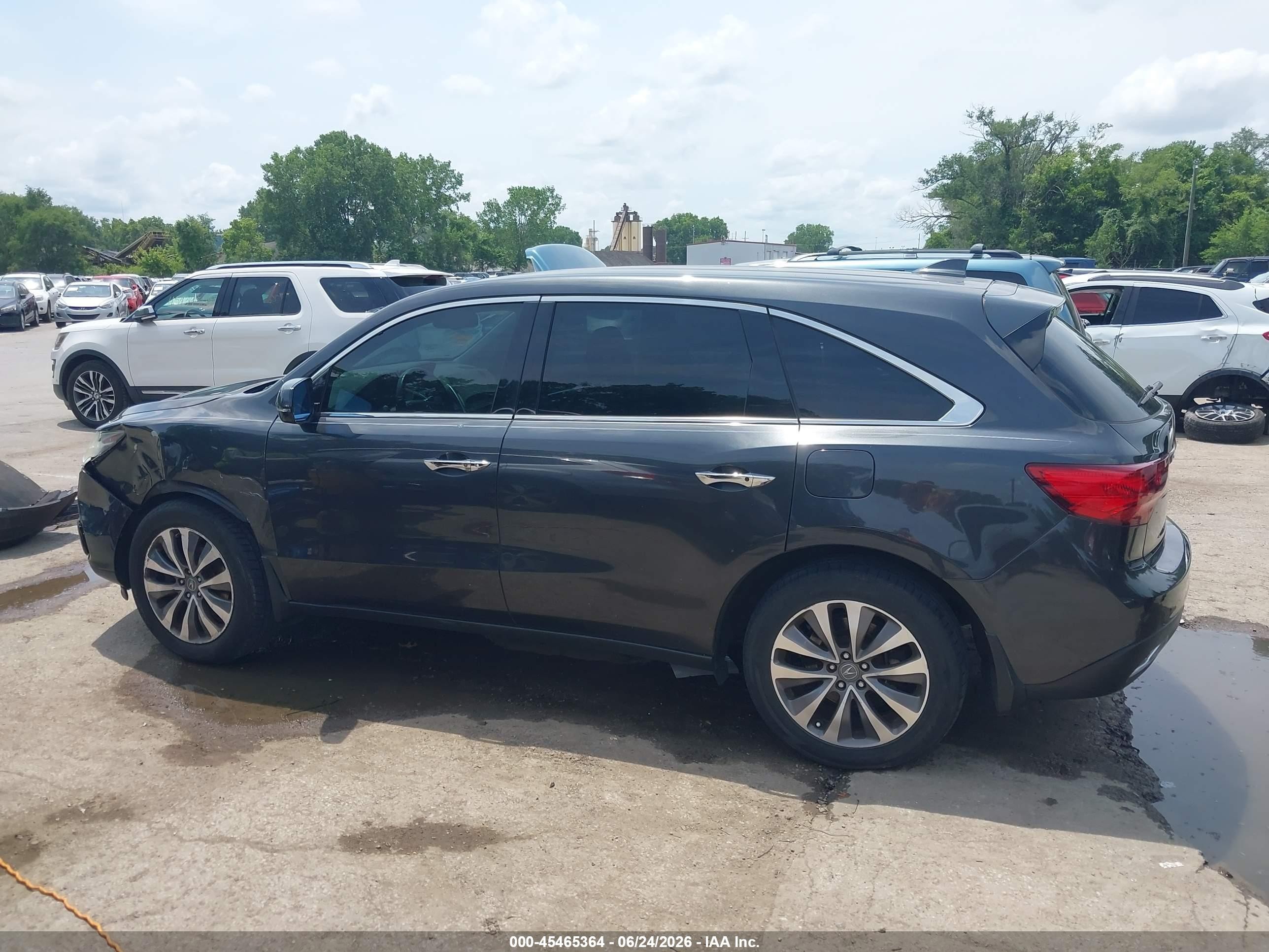 2014 Acura Mdx Technology Package Gray vin: 5FRYD4H45EB011962