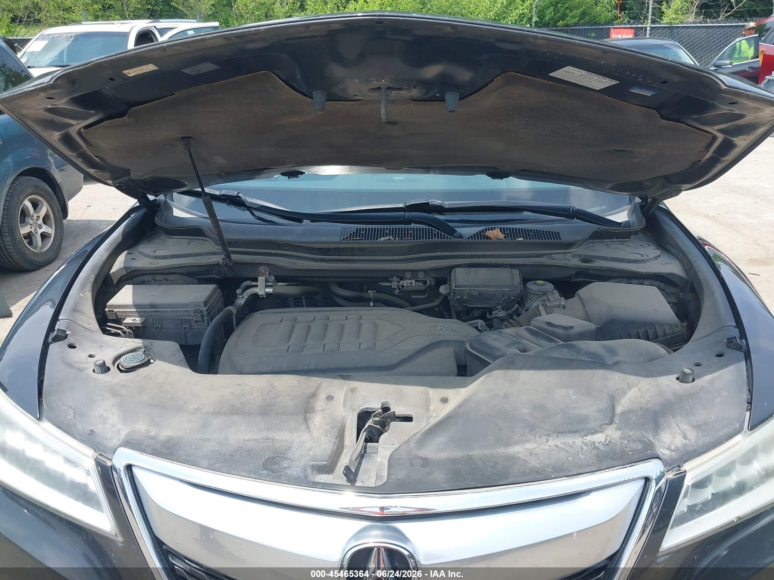 2014 Acura Mdx Technology Package Gray vin: 5FRYD4H45EB011962
