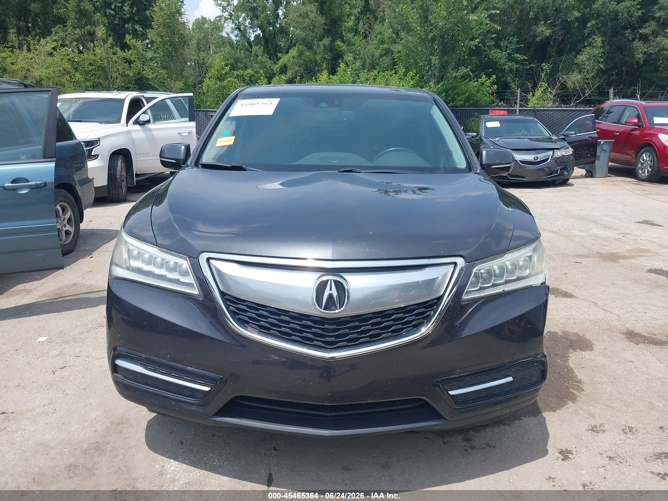 2014 Acura Mdx Technology Package Gray vin: 5FRYD4H45EB011962